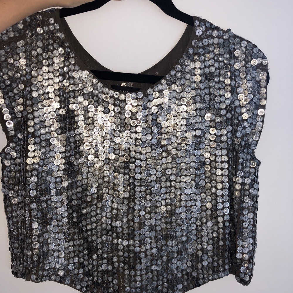 coin cropped top